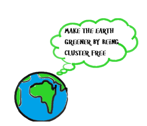 make the earth cluster free